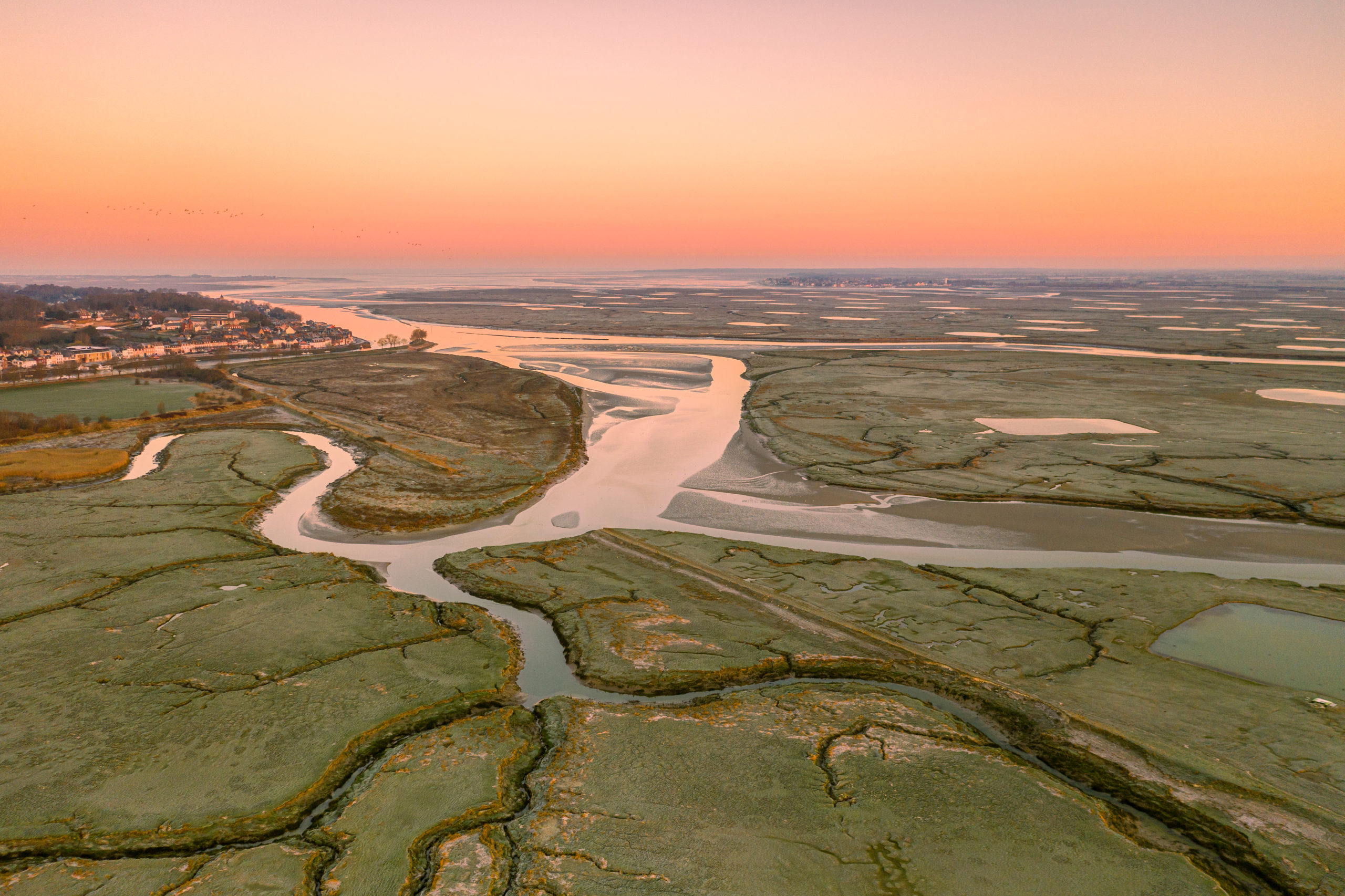 Lever du jour sur la baie de Somme