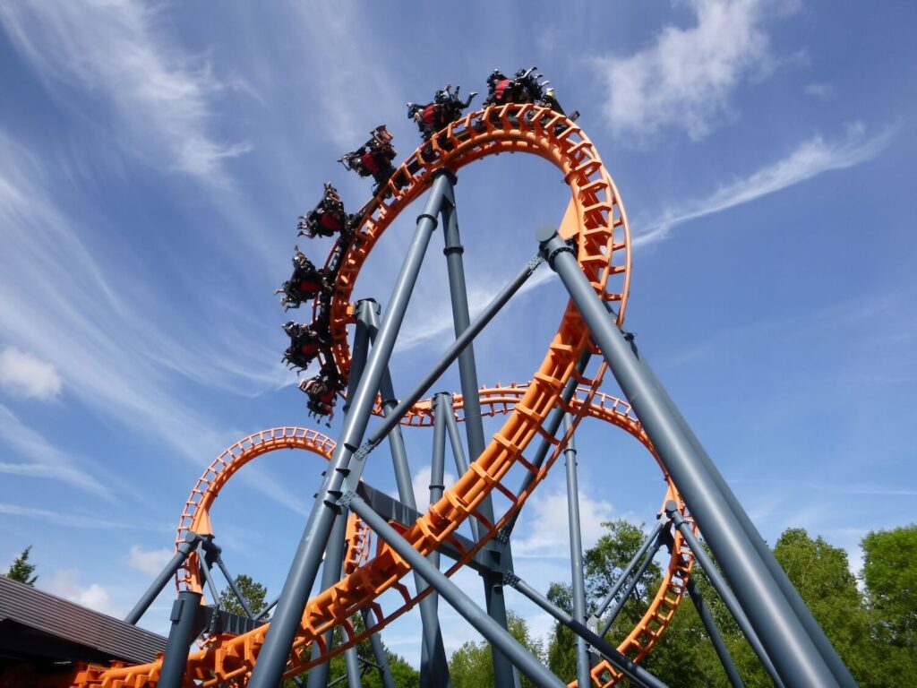 manege a sensations au parc d'attractions bagatelle en baie de somme